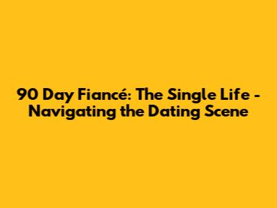 90 Day Fiancé: The Single Life - Navigating the Dating Scene