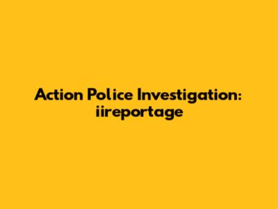 Action Police Investigation: iireportage