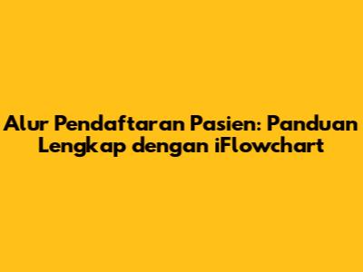 Alur Pendaftaran Pasien: Panduan Lengkap dengan iFlowchart