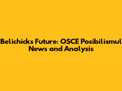Belichick's Future: OSCE Posibilismul News and Analysis