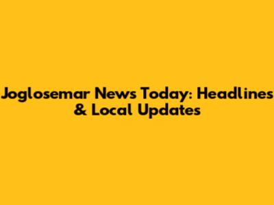 Joglosemar News Today: Headlines & Local Updates