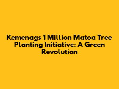 Kemenag's 1 Million Matoa Tree Planting Initiative: A Green Revolution