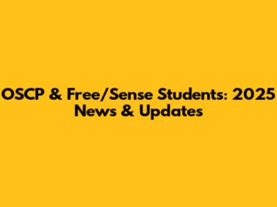 OSCP & Free/Sense Students: 2025 News & Updates