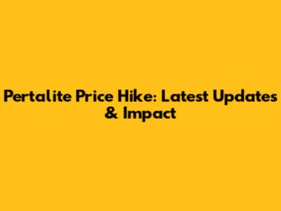 Pertalite Price Hike: Latest Updates & Impact
