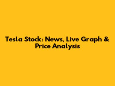 Tesla Stock: News, Live Graph & Price Analysis